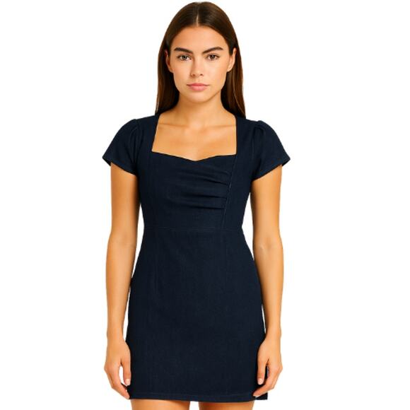 Lane Bryant Denim Sheath Dress in Dark Wash Denim Blue EUC Size 26 (Plus) - Picture 1 of 4